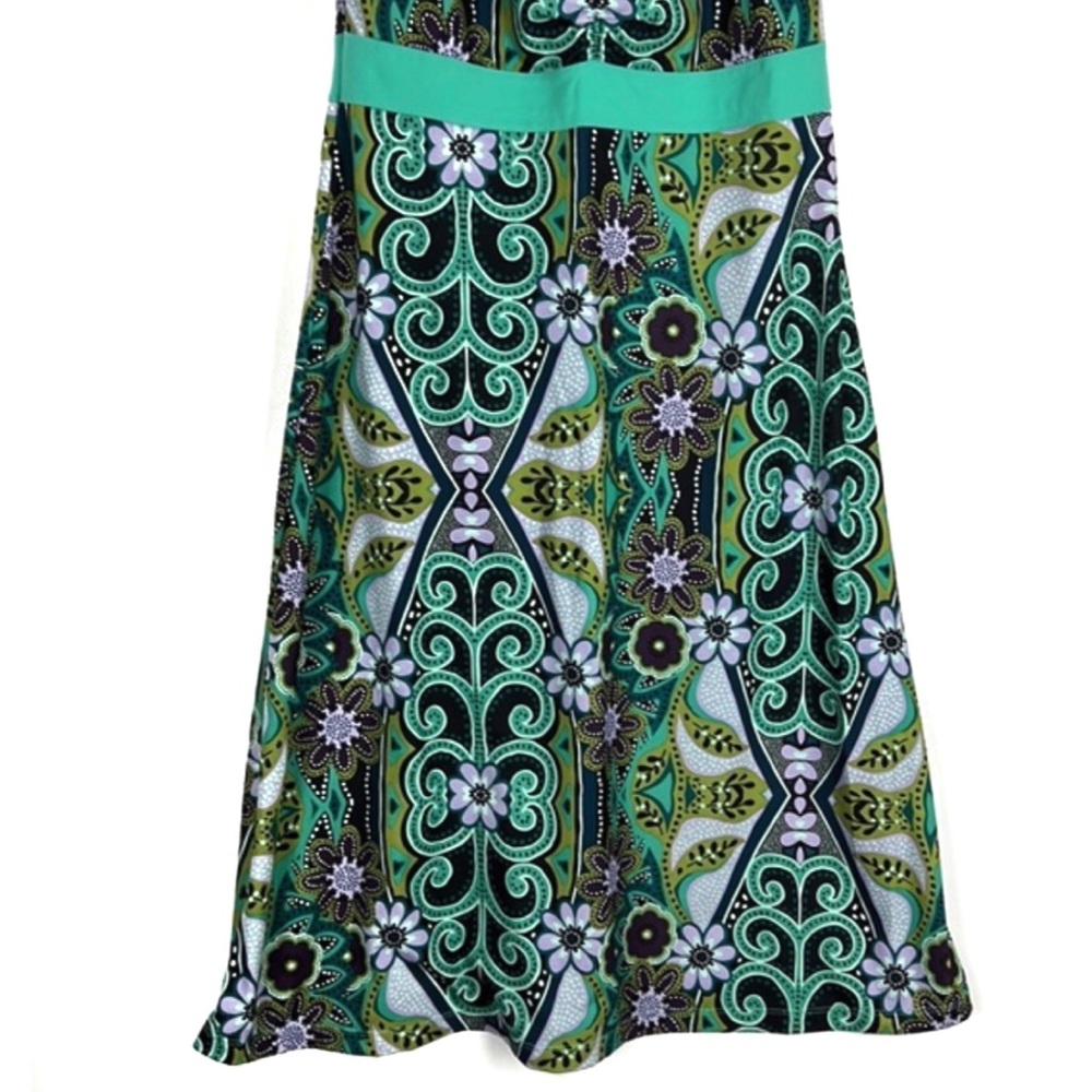 Prana Amaya Floral Print Racer Back Dress Sz:M - Picture 4 of 10